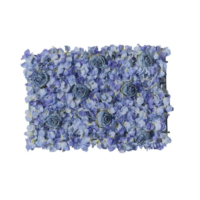TAPPETO ROSE ORTENSIE BLU 45X6